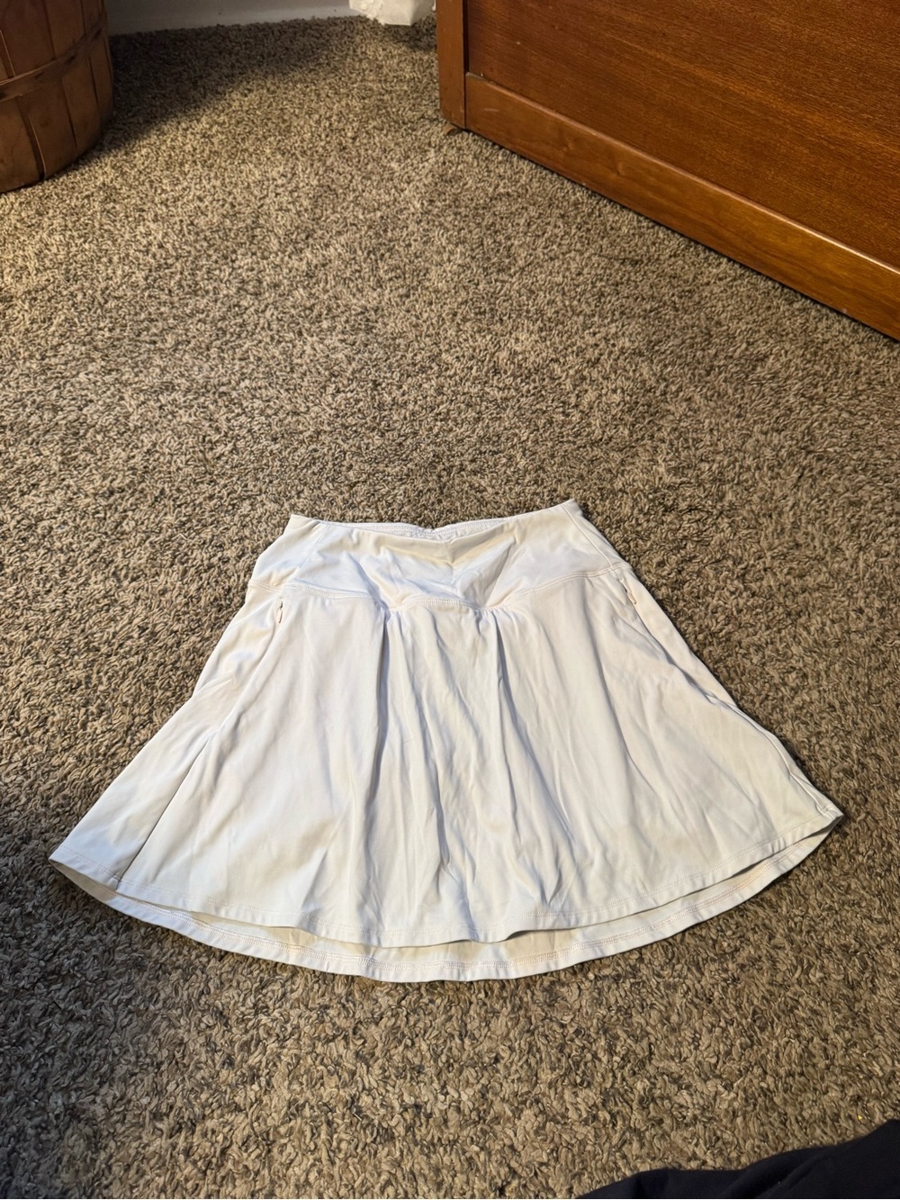 CALIA by Carrie Underwood White athletic Flared Mini Skirt
